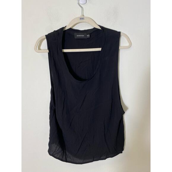 Minkpink Black Sleeveless Tank Sz M - Picture 1 of 3